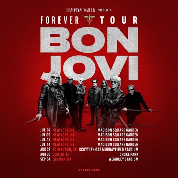 BON JOVI: FOREVER TOUR, EDINBURGH, MURRAYFIELD STADIUM, FRIDAY 28TH AUGUST 2026